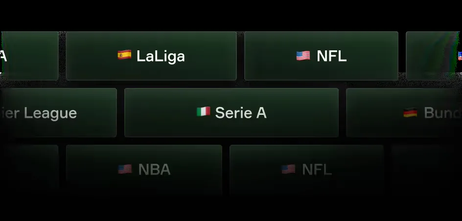 Lobby tiles for sports leagues arranged in the Soft2Bet CMS